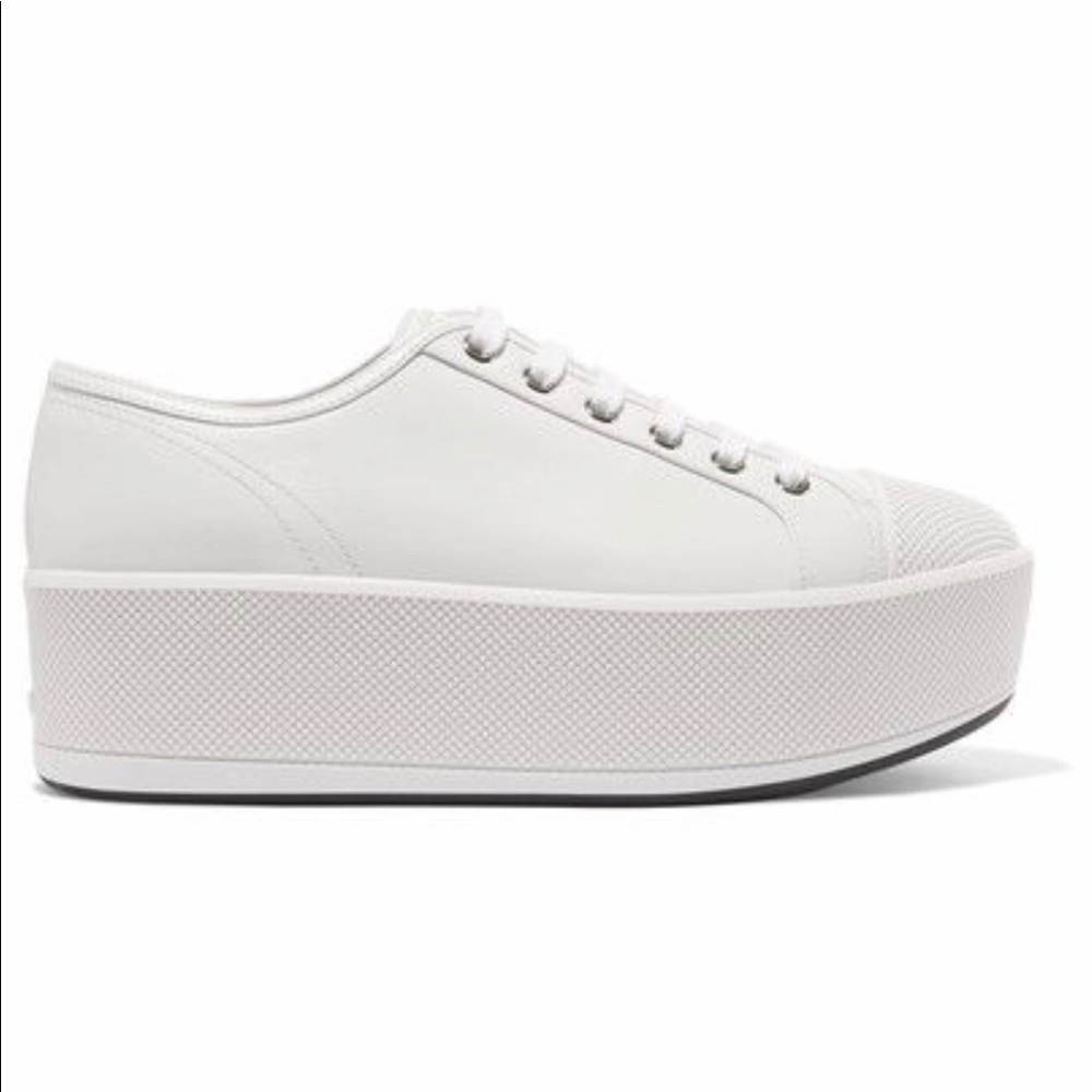 Women’s Prada Linea Rossa Platform Sneaker (Navy)